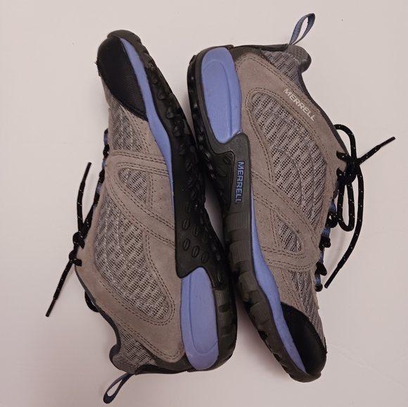 Merrell Women's Size 9 Performance Outdoor Shoes Wild Dove / Periwinkle Lace Up - Picture 8 of 11